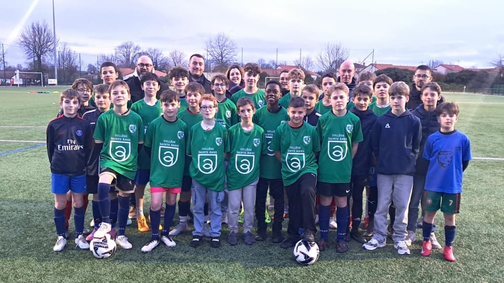 Les élèves de l'option football 2025 - 2026